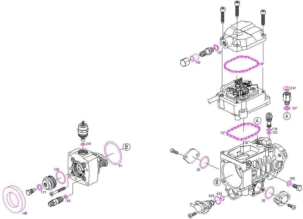 Ремкомплект насоса топливного 0460404985