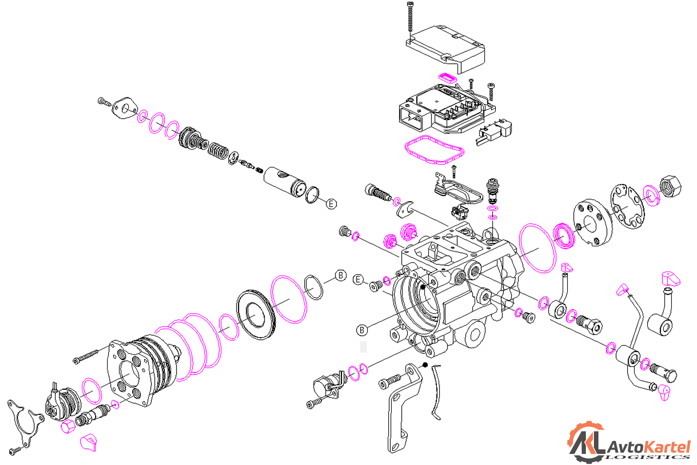 Ремкомплект ТНВД 0 470 504 020 0470504020