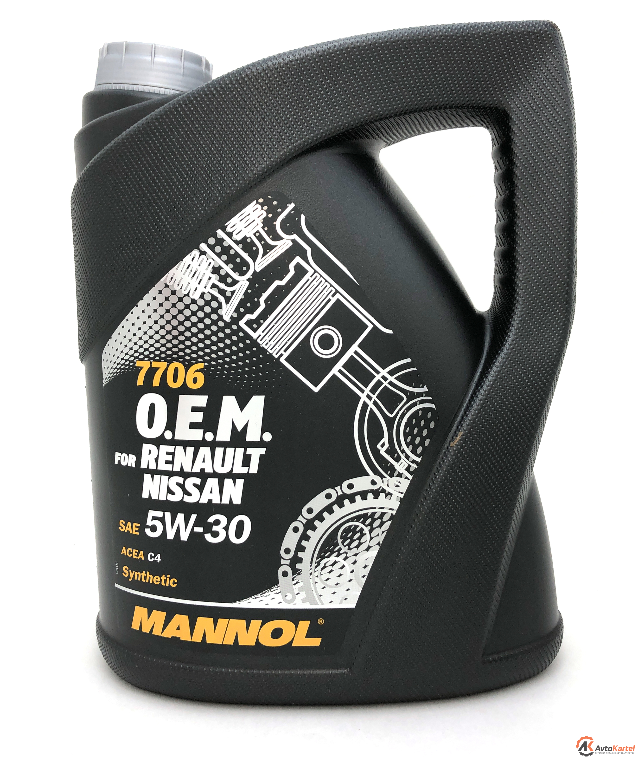 Масло моторное синтетическое O.E.M. MANNOL 7706 OEM for Renault Nissan 5W-30 C4 5л