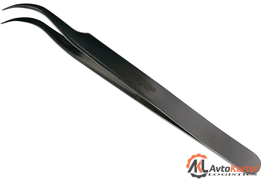 Пинцет изогнутый 120мм нержавеющая сталь