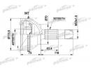 ШРУС замена на PCV1132 наружный в комплекте 35x70x 236