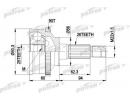 ШРУС наружный в комплекте 26x56x25 ABS:90T MAZDA:  278