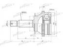 ШРУС наружный с кольцом ABS задний 27x58.8x25 ABS: 350