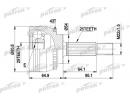 ШРУС наружный в комплекте, без ABS MITSUBISHI: CAR 385