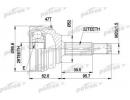 ШРУС наружный в комплекте 22x52x29 ABS:47T DAEWOO: 401