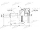 ШРУС наружный с кольцом ABS 30x62x26 ABS:48T TOYOT 436