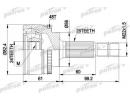 ШРУС наружный в комплекте 26x56x24 ABS:48T TOYOTA: 445