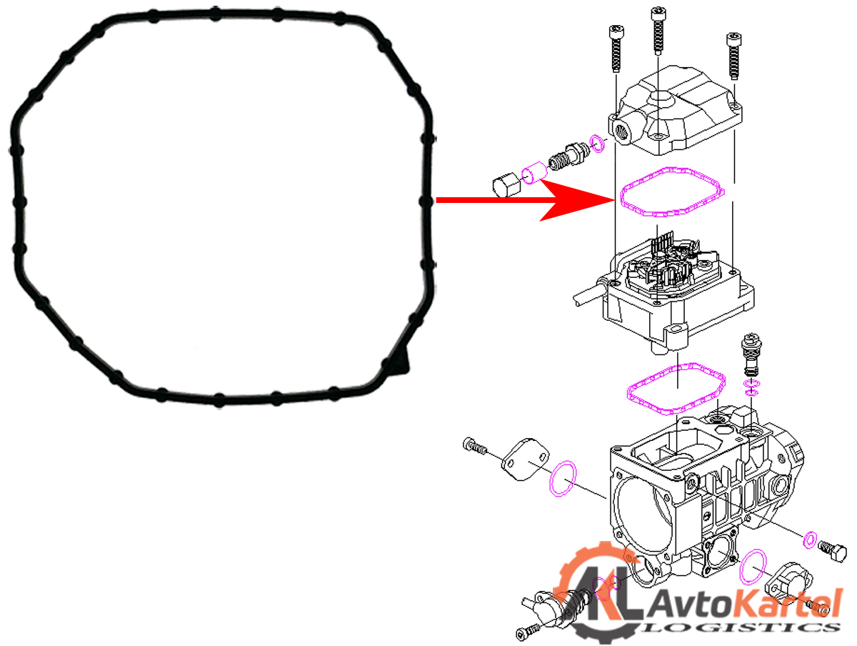 Прокладка верхней крышки позиционера ТНВД (TDI, TDs)