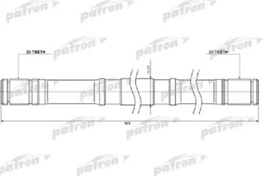 Вал приводной (палка) левая NISSAN PRIMERA P11,WP1 450