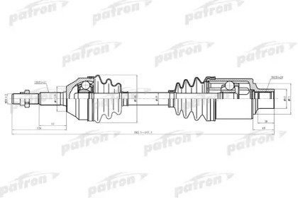 Полуось передняя правая JEEP LIBERTY 02-07 3.7 4WD 619