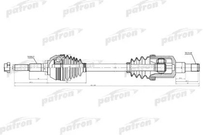 Полуось передняя левая CHEVROLET BLAZER, S10 97-05 506