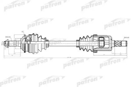 Полуось левая FORD FUSION 06-09  MAZDA 6 03-08   926