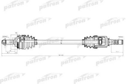 Полуось левая, правая SUBARU FORESTER 04-08, BAJA  530