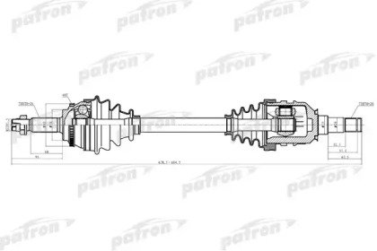 Полуось левая PONTIAC VIBE 03-06  TOYOTA MATRIX 0 235