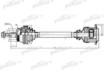 Полуось левая AUDI A6, A6 QUATTRO 2.7, 3.0, A8, A8 038