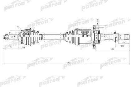 Полуось правая Toyota Avensis T25 2.0 D-4D (85 kW) 106