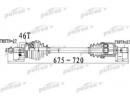 Полуось передний мост слева 27X675X60X27 ABS46T HY 492