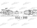 Полуось передний мост справа 27X954X60X27 ABS46T H 493