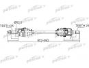 Полуось передний мост слева 25X652X52,5x25 HYUNDAI 503