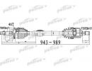 Полуось передний мост справа 27X943X60X25 ABS46T K 512