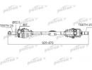 Полуось передний мост справа 25X925X70X25 ABS48T K 519