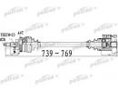 Полуось передний мост справа 23x739x58,8x23 ABS44T 530