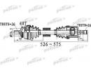 Полуось передний мост слева 36x526x56,5x26 ABS48T  535