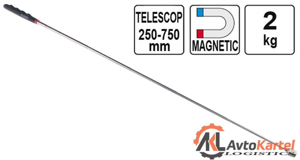 Магнит телескопический, 250-750 мм, до 2 кг