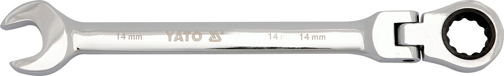 Ключ комбинированный с трещоткой и шарниром 14мм  680