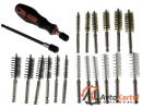 Набор щёток-ершей для внутренней чистки отверстий 9, 11, 13, 15, 17, 19мм 20 предметов
