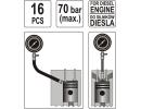 Набор инструмента  для измерения компрессии дизель 307
