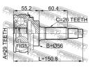 Шрус наружный 29x56x26 TOYOTA COROLLA AE10#,CE10#, 008