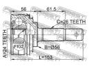 Шрус наружный 24x56x26 TOYOTA COROLLA SED/CP/WG AE 009