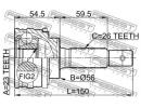 Шрус наружный 23x56x26 TOYOTA CORSA/TERCEL EL5#,NL 037