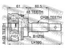 Шрус наружный 23x56x26 TOYOTA COROLLA HB/LB AE111, A48