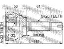 Шрус наружный 23x58x26 TOYOTA COROLLA/FIELDER CE12 054