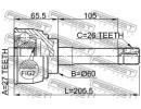 Шрус наружный 27x60x26 TOYOTA LITE/TOWNACE V,WG KR 059