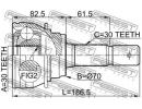 Шрус наружный 30x70x30 TOYOTA LAND CRUISER PRADO G 067