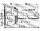 Шрус наружный 30x72.5x30 TOYOTA LAND CRUISER 100 H 074