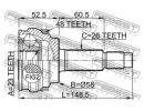 Шрус наружный 23x58x26 TOYOTA PRIUS NHW20 2003.08- A48