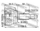 Шрус наружный 27x61x30 TOYOTA RAV4 ACA3#,ALA3#,GSA 083