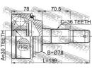 Шрус наружный 30x78x36 TOYOTA LAND CRUISER URJ202, 200