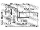 Шрус наружный 27x63.3x26 TOYOTA CAMRY (JPP) ACV40, A48