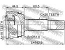 Шрус наружный задний 19x51.8x26 TOYOTA RAV4 ACA3#, 49R