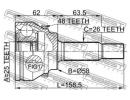 Шрус наружный 25x58x26 TOYOTA AVENSIS AZT25# 2003. A48