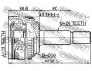 Шрус наружный 32x56x26 TOYOTA COROLLA NAP AZE141,Z A48