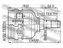 ШРУС ВНУТРЕННИЙ 32x34x23 (TOYOTA CARINA E(UKP) AT1 UKP