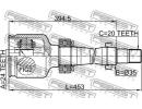 Шрус внутренний правый 24x35x20 TOYOTA AVENSIS AT2 0RH