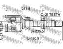 ШРУС ВНУТРЕННИЙ ПРАВЫЙ 27x35,5x24 (TOYOTA RAV4 ACA 1RH