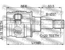 Шрус внутренний задний 18x37x20 TOYOTA RAV4 ACA3#, 33R